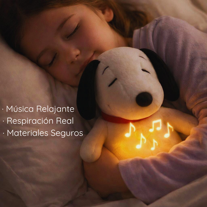 Perro de peluche que respira y relaja